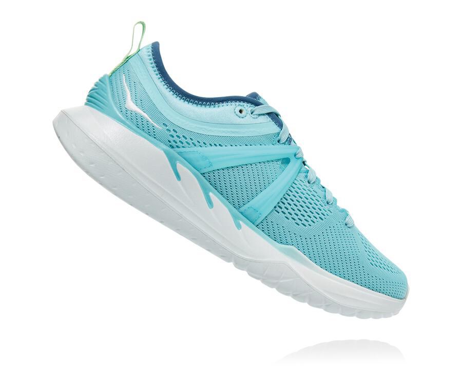 Hoka One One Hardloopschoenen Dames - Tivra - Blauw/Wit - PZ9853647